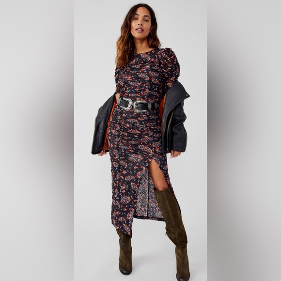 Free People Dresses & Skirts - Free People Brielle Midi Dress Size Small
